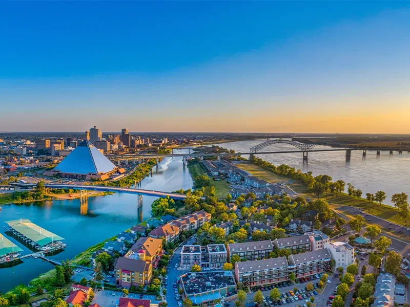 Mississippi City Aerial View