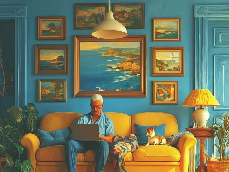 Guest using a short-term rental home, representing real-world hosting scenarios that impact insurance coverage and risk exposure